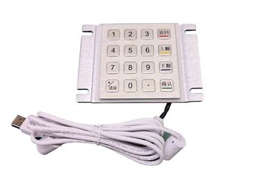 Weatherproof Encrypting Pin Pad Number Pad , 16 Keys Atm Number Pad Anti Monitoring