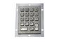 Stainless Steel Industrial Keypad 18 Keys Matrix / USB Cable IP65 Waterproof