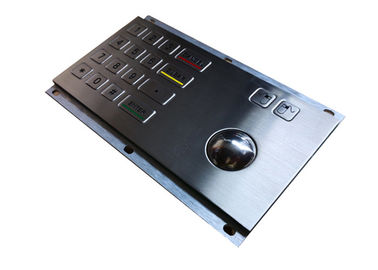 0.45mm Stroke Industrial Numeric Keypad USB 10 Numbers Optical Metal Trackball