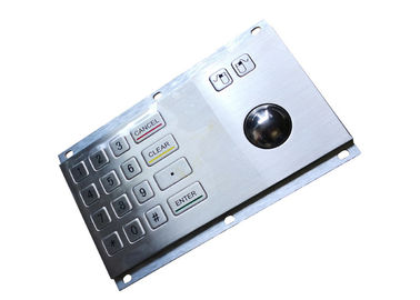 IP65 Vandal Proof Stainless Steel Keypad , Metal Numeric Keypad industrial For Kiosk