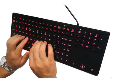 4 Plus Backlit Industrial PCKeyboard Mouse Kit Silicone With Pointing Device