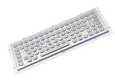 Metal Blue Illumination Industrial Mini Keyboard For Military Outdoor PC