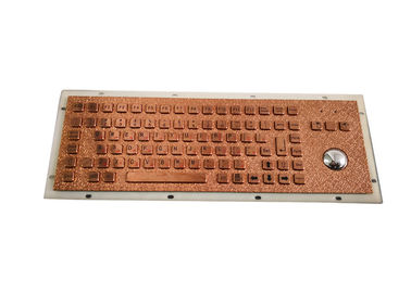 Arab Layout Golden Industrial Keyboard With Trackball Mouse Panel Mount