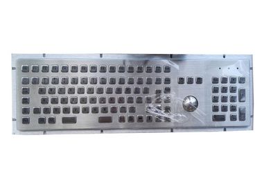 107 Keys USB Metal Computer Keyboard With Industrial Trackball / Numeric Keypad